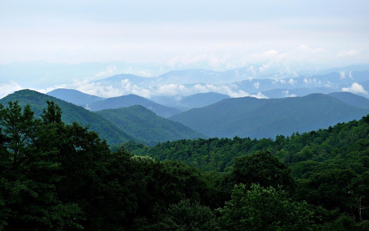 The Blue Ridge Mountains near Charlottesville